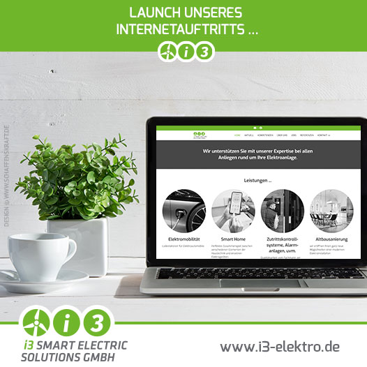 Launch unseres Internet­auftritts ...